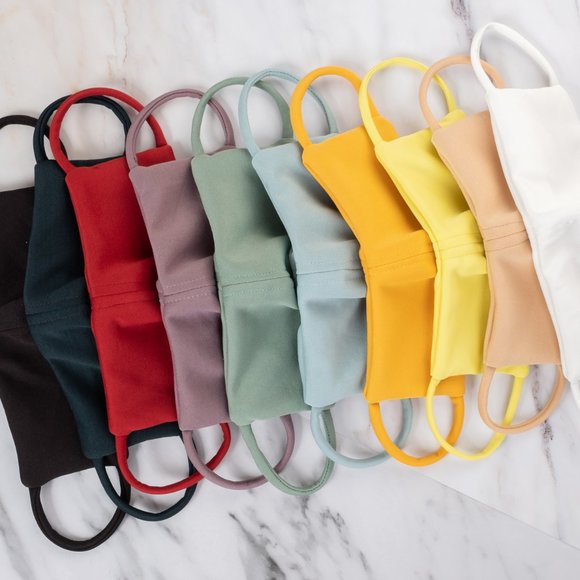 Cloth face mask with pocket filter -- PINK - Picture 2 of 12